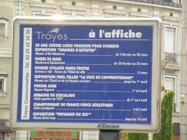 programme des animations , Mars Avril 2009